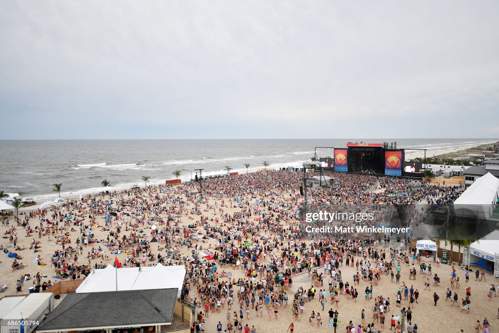 View of the Hangout Music Festival Place