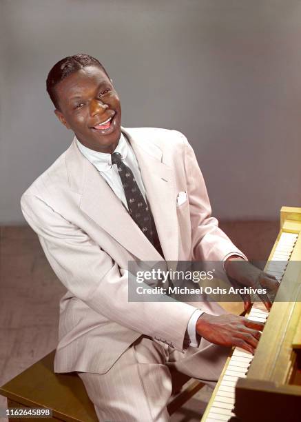 Nat King Cole at the piano